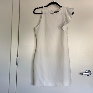 Dinah White One-Shoulder Dress